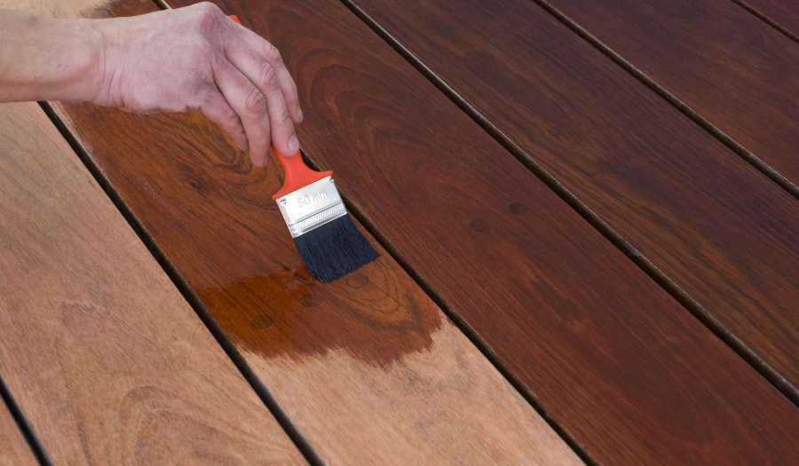 Deck Fence Painting